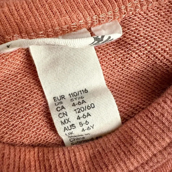 H&M | Girls Sweatshirt Dress (6) 🩷 - Picture 3 of 4